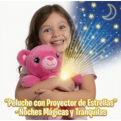 MOVI - Peluche de Apego con Música y Proyección de Estrellas Juguete Calmante para Bebés y Niños