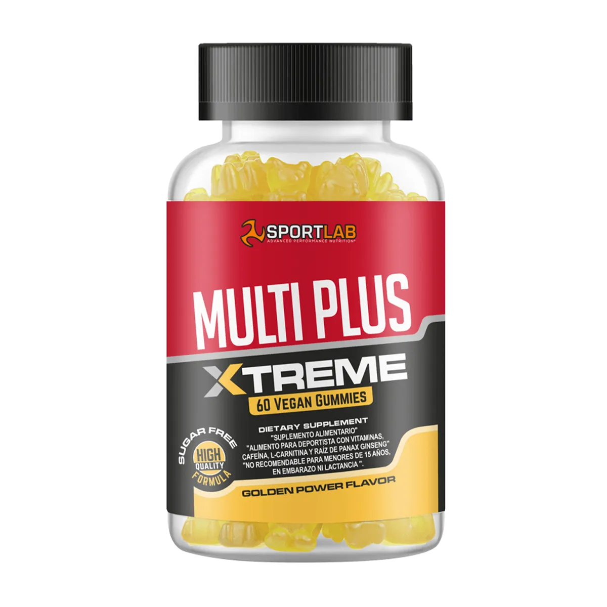 SPORTLAB - Pre entreno en gomitas 60 unidades, Sportlab