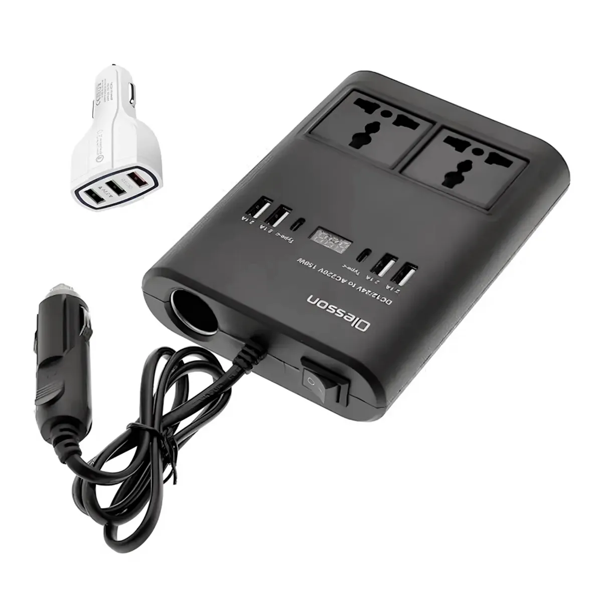 GENERICO - Inversor De Corriente Para Coche 150w Dc 1224v A 220v