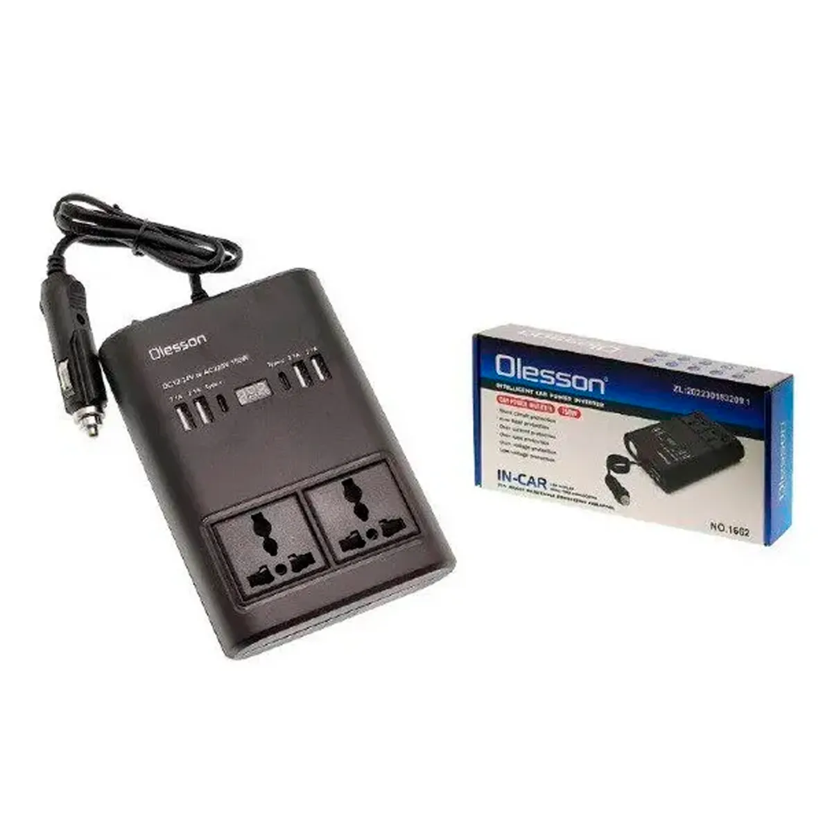 GENERICO - Inversor De Corriente Para Coche 150w Dc 1224v A 220v