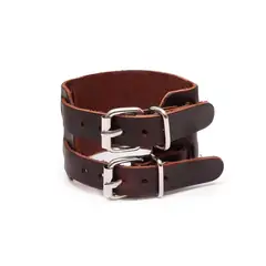 GENERICO - Pulsera Brazalete Cuero Hombre King