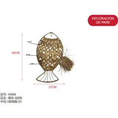 GENERICO - Adorno (TEJIDO - FORMA DE PEZ - 48CM * 37CM) 39868