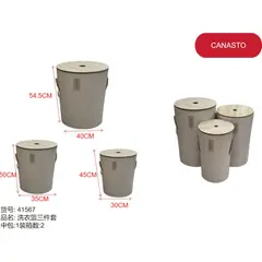 GENERICO - Canasto (CILINDRICO - 3 - BEIGE) 41567
