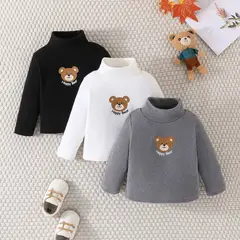 GENERICO - Pack 3 unds camisetas cuello para niños 2 a 3 años