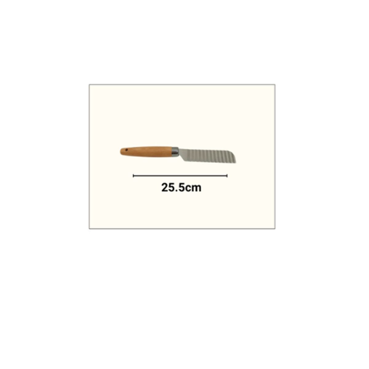 GENERICO - Cuchillo De Ondulado Papa 25 Cm
