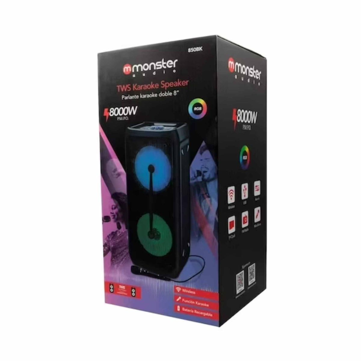 MONSTER AUDIO - Parlante Karaoke Monster 850BK