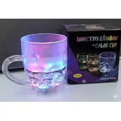 GENERICO - Taza LED con Sensor de Líquido de Plástico Acrílico 250ml
