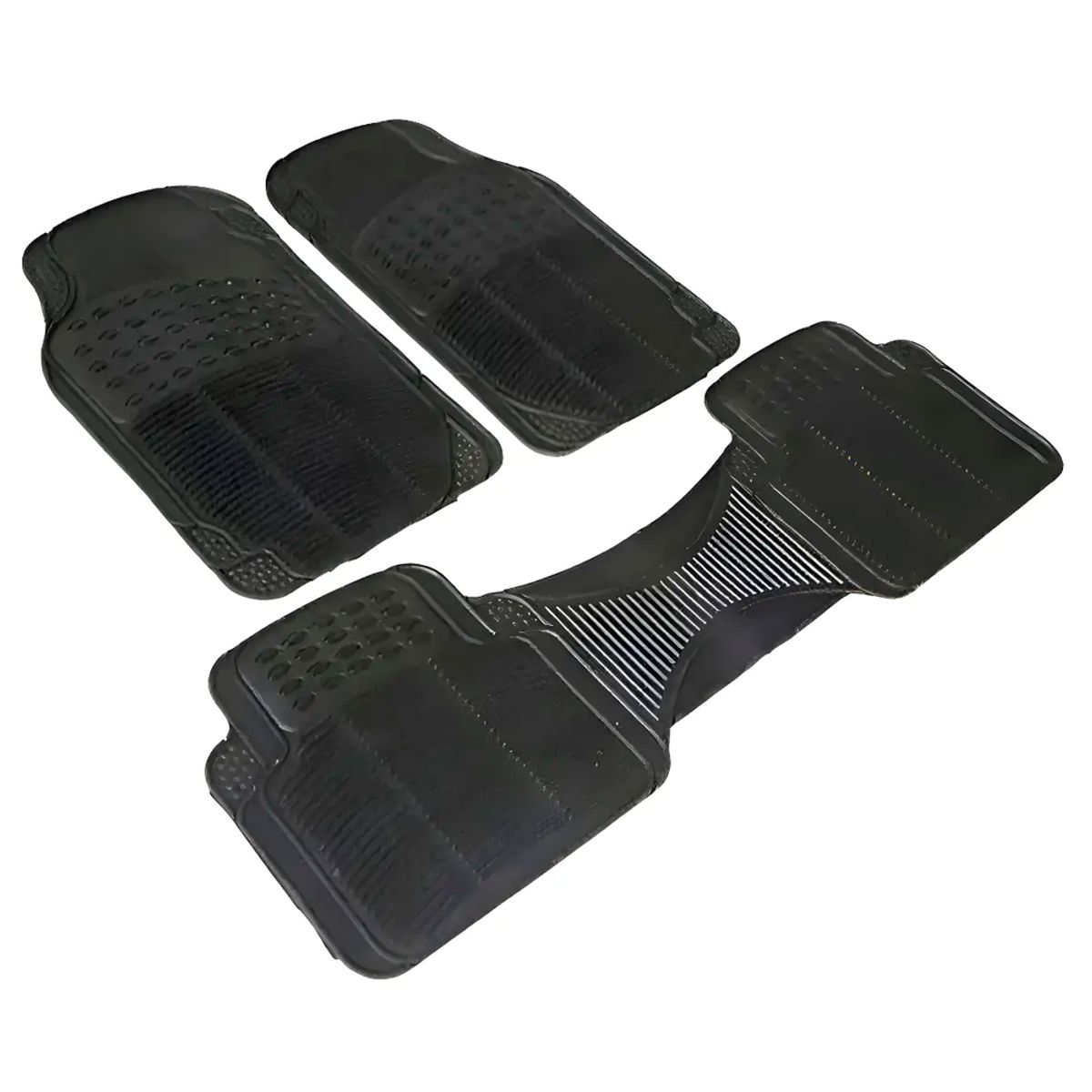 GENERICO - Alfombra Piso De Goma Auto Universal 3 Piezas Camello