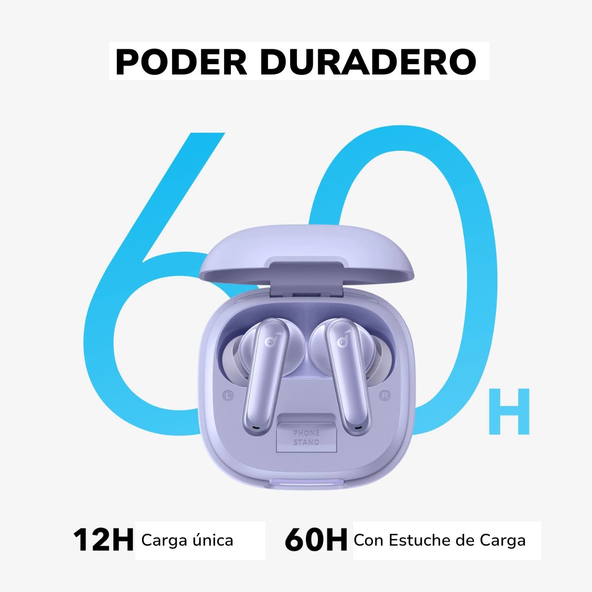 SOUNDCORE BY ANKER - Audífono TWS ANC Soundcore P40i púrpura