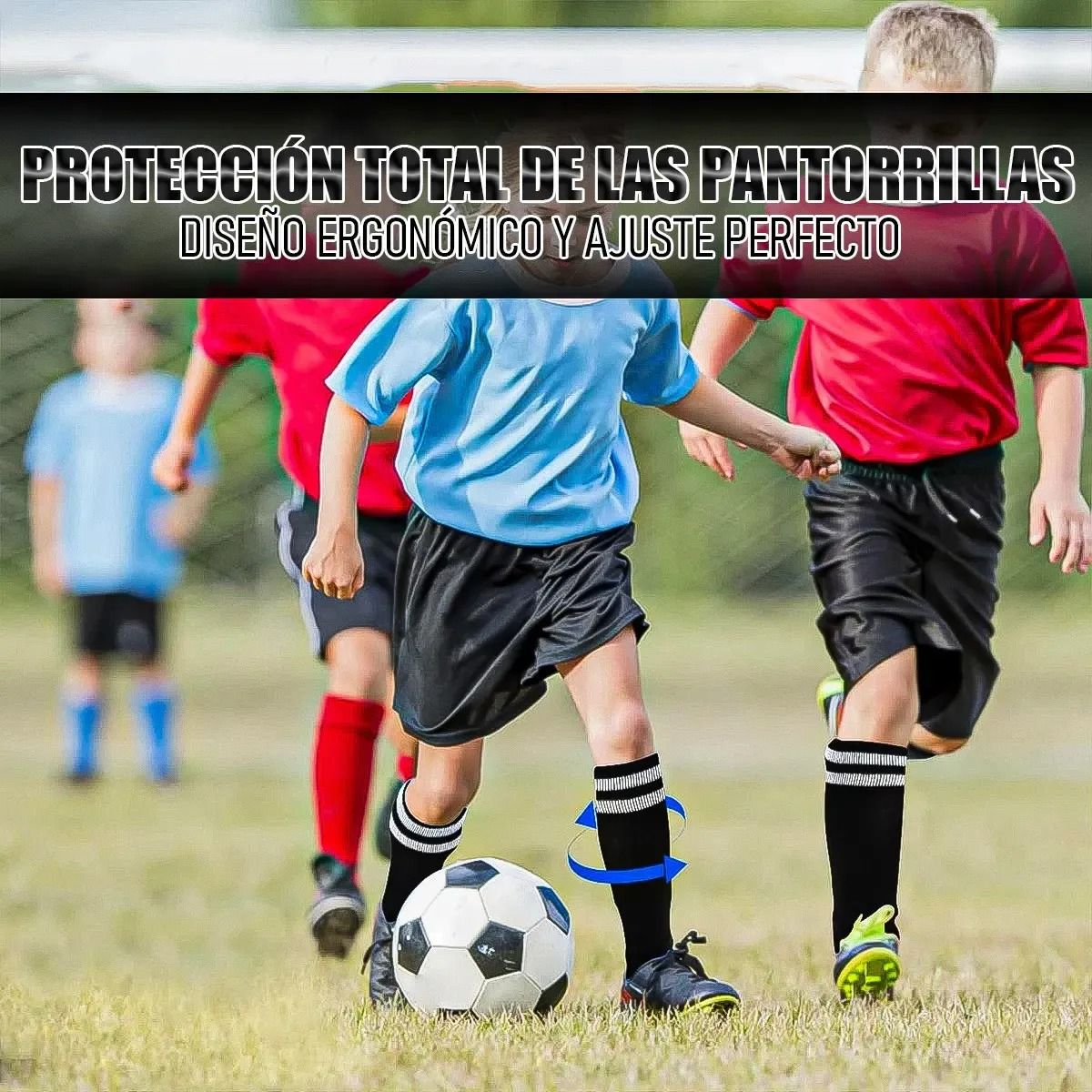 GENERICO - Canilleras De Futbol Para Niños Espinilleras 1 Par Pequeñas