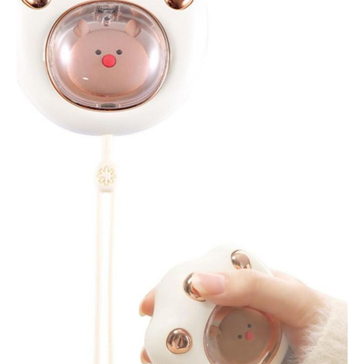 GENERICO - Calentador mano portatil usb  eléctrico guatero bolsillo blanco