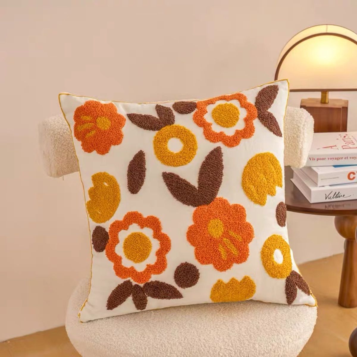 GENERICO - Fundas Para Cojin Pack De 2 Unidades Diseño 45x45cm Bordados