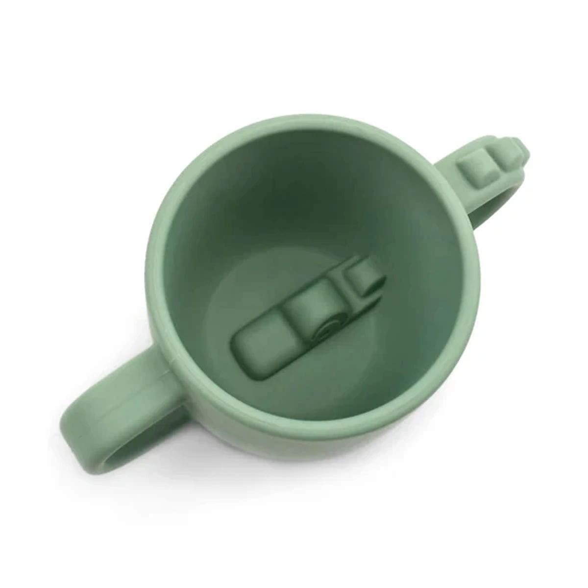 DONE BY DEAR - Taza con 2 Asas Peekaboo Croco - Verde - Done by deer