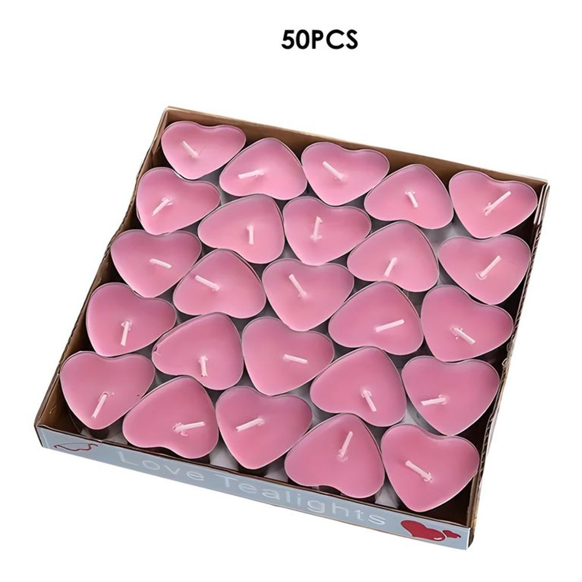 GENERICO - Velas flotantes pack 50 unidades rosa