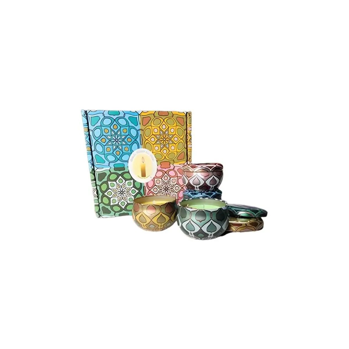 GENERICO - Vela aromática lata pack 4 unidades