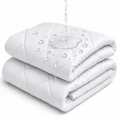 ZEE DREAMS - Cubre Colchon 1 Plaza Impermeable Color Blanco