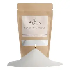 GENERICO - Vela arena perlada 500 g con mechas blanco