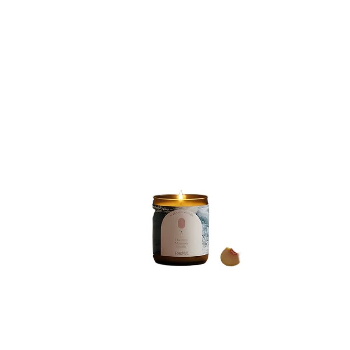 GENERICO - Vela aromática soya durazno frutilla ámbar