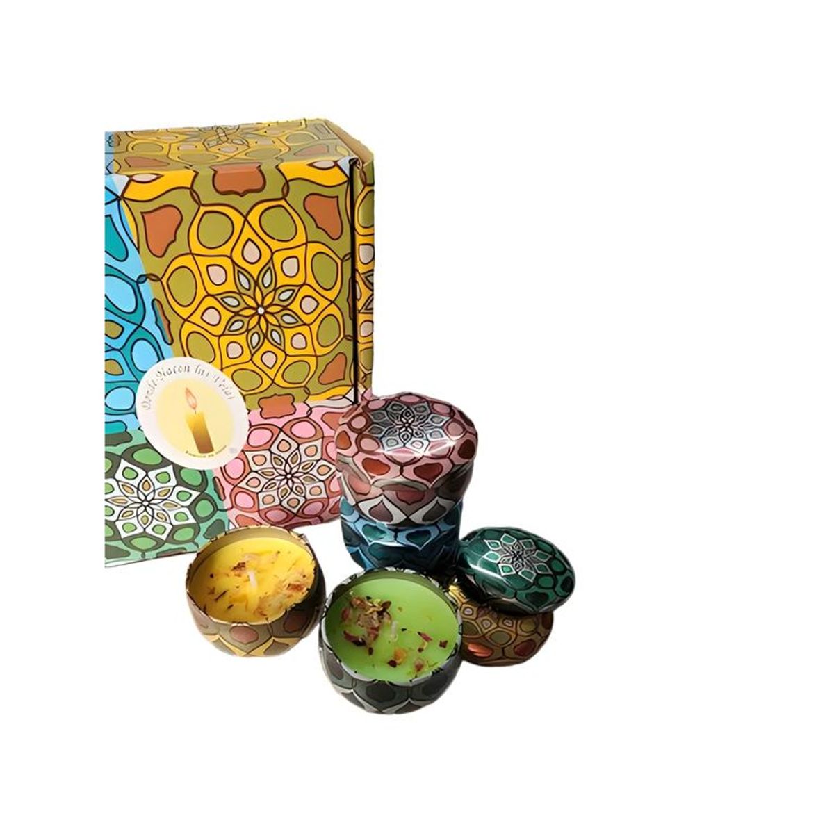 GENERICO - Vela aromática pack 4 unidades surtidas