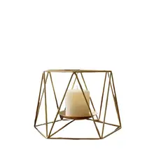 GENERICO - Porta vela 12x12 cm dorado
