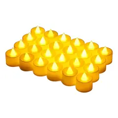 GENERICO - Pack 24 velas LED efecto llama 5