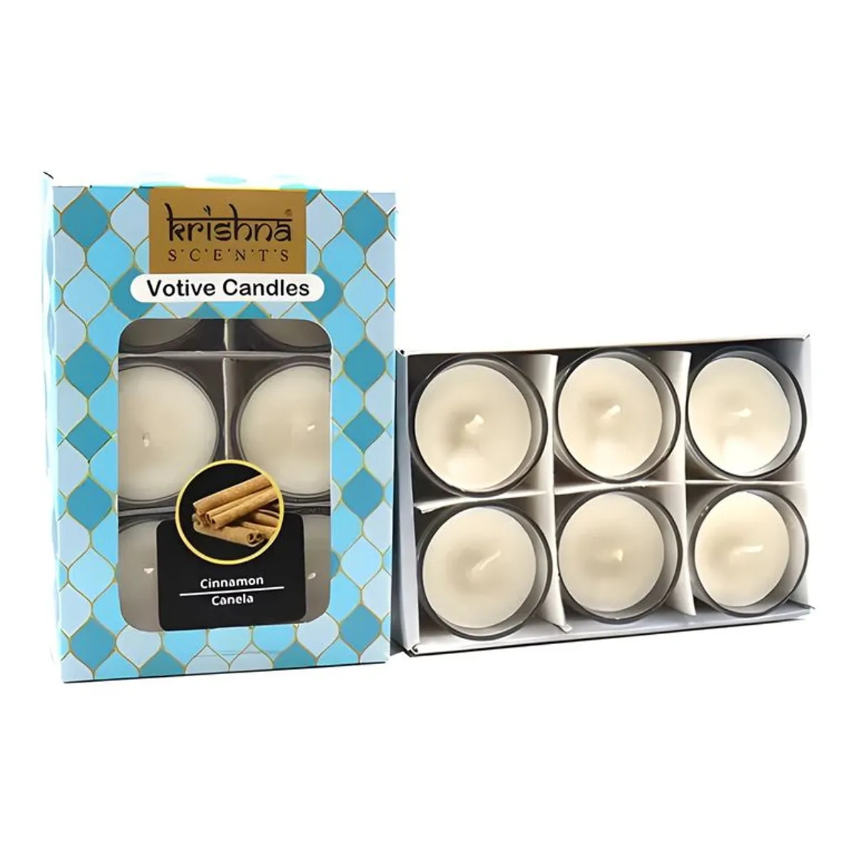 GENERICO - Pack 6 velas aromáticas canela