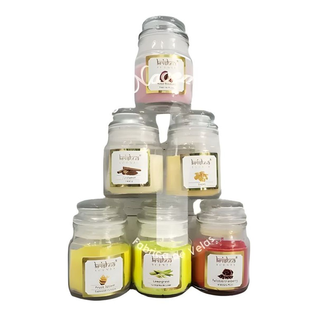 GENERICO - Pack 6 velas aromáticas