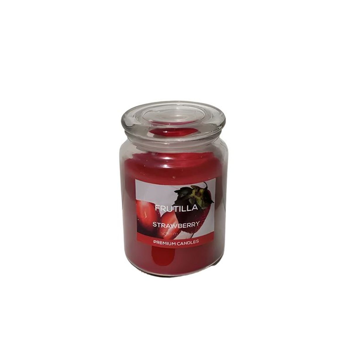 GENERICO - Vela aromática frutilla en jarra de vidrio 6