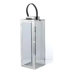 GENERICO - Farol con asa de cuero 50 cm