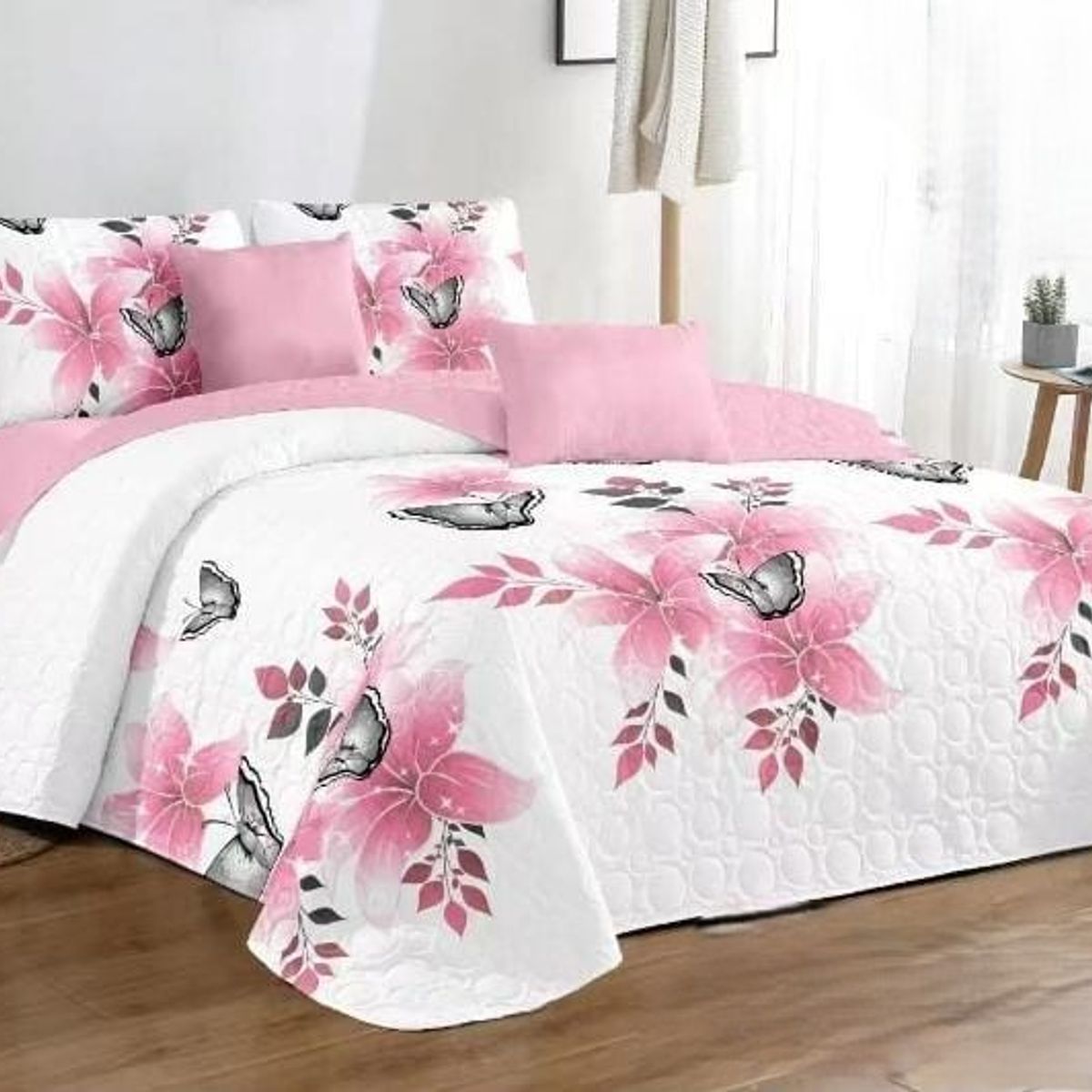 GENERICO - COBERTOR QUILT DE VERANO KING CON HERMOSO DISEÑO