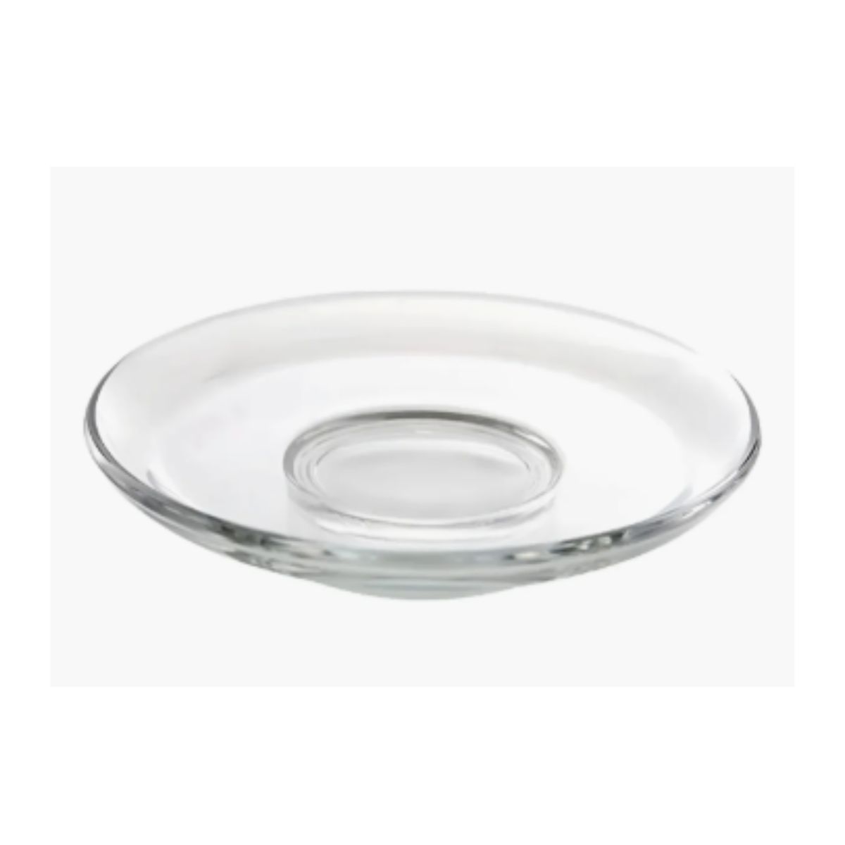 GENERICO - Set de 6 Tazas de Vidrio 310 ml con Platos de Vidrio