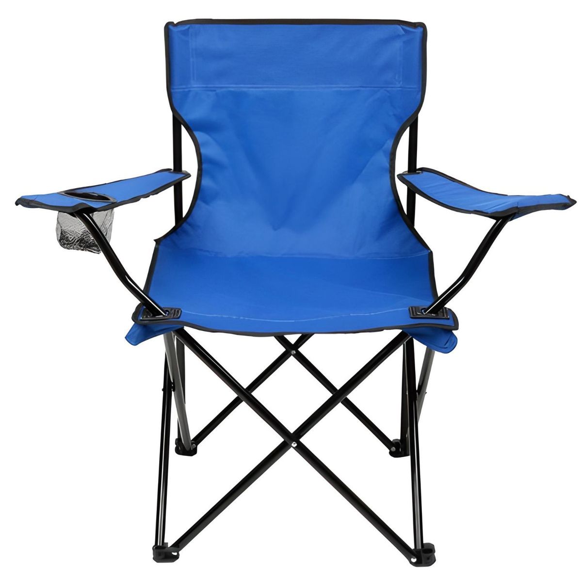 GENERICO - Pack X2 Silla Plegable Con Bolso Portavasos