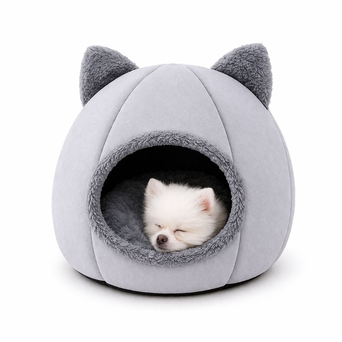 GENERICO - Cama y Casa Cucha Para Gatos o perros  acolchada Orejas  Relajación
