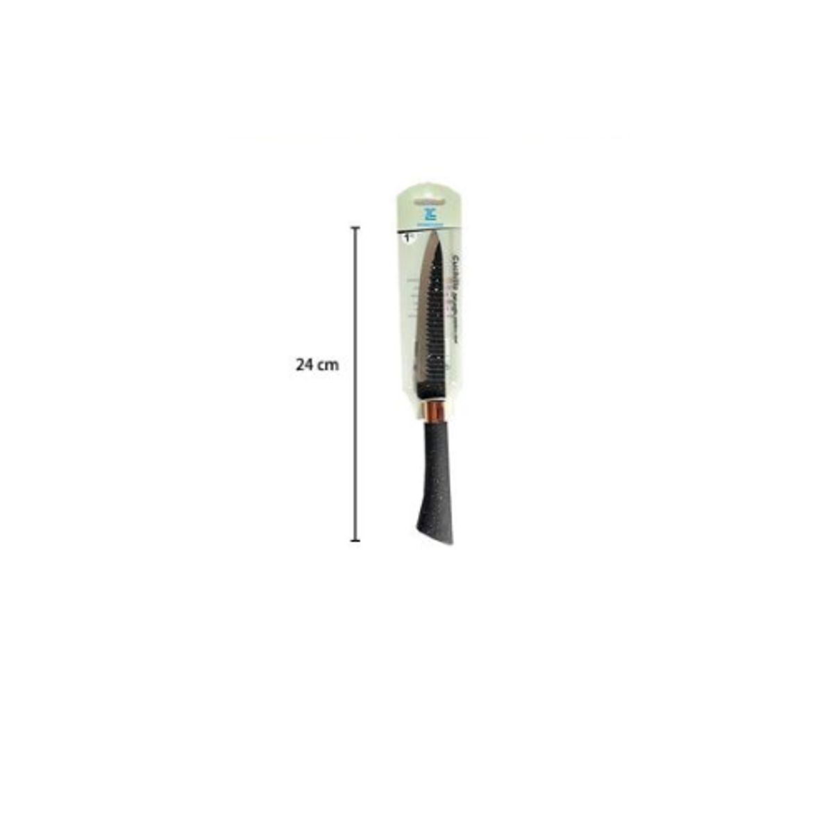 GENERICO - Cuchillo Granito Punta 24cm Negro