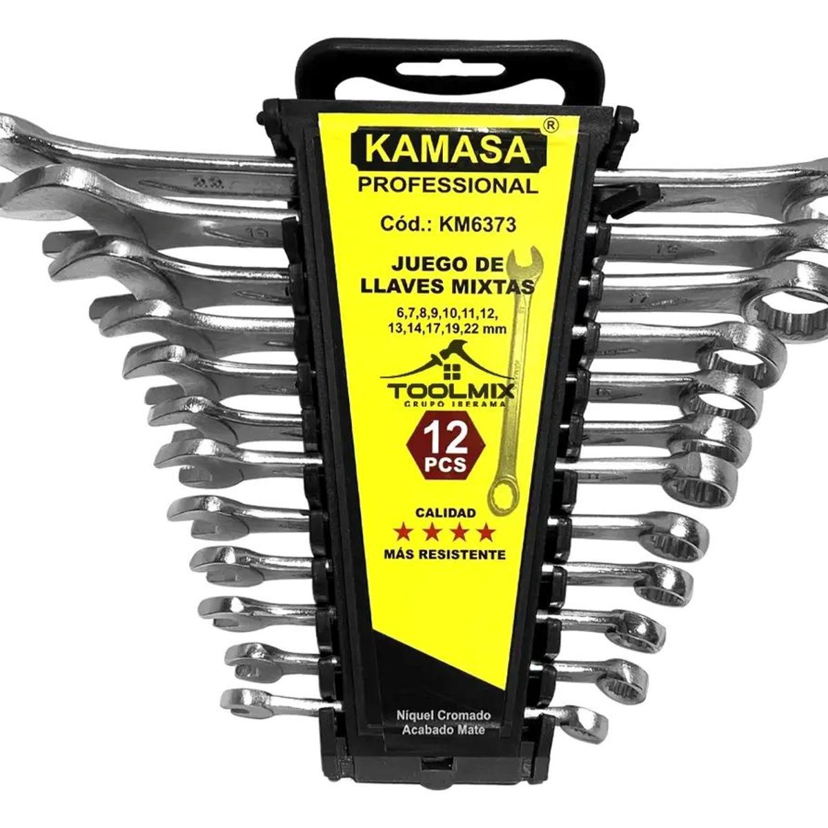 KAMASA - Juego / Set 12 Llaves Punta Corona De Niquel 6-22mm Kamasa