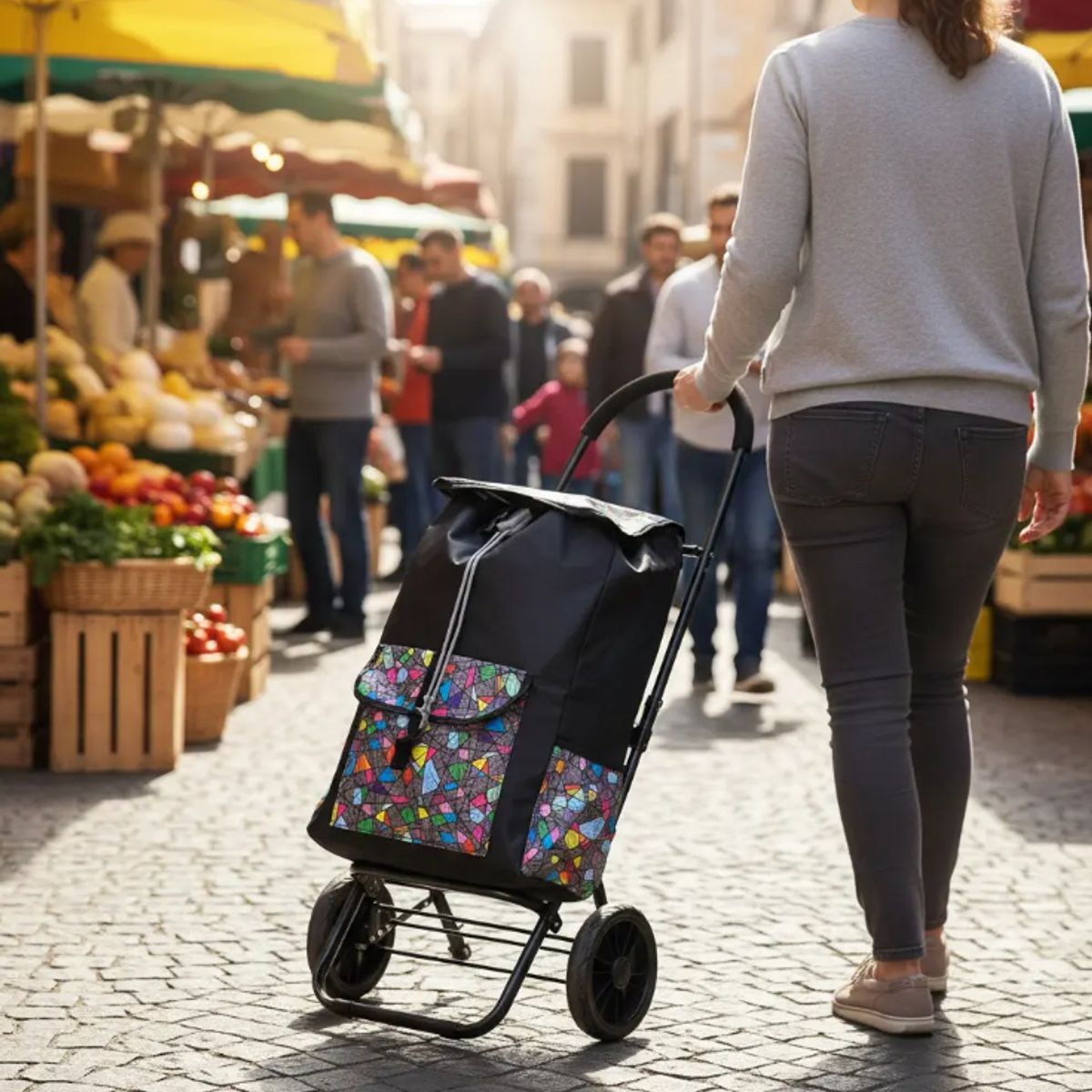 GENERICO - Carrito De Compras Plegable Sidney Feria, Supermercado
