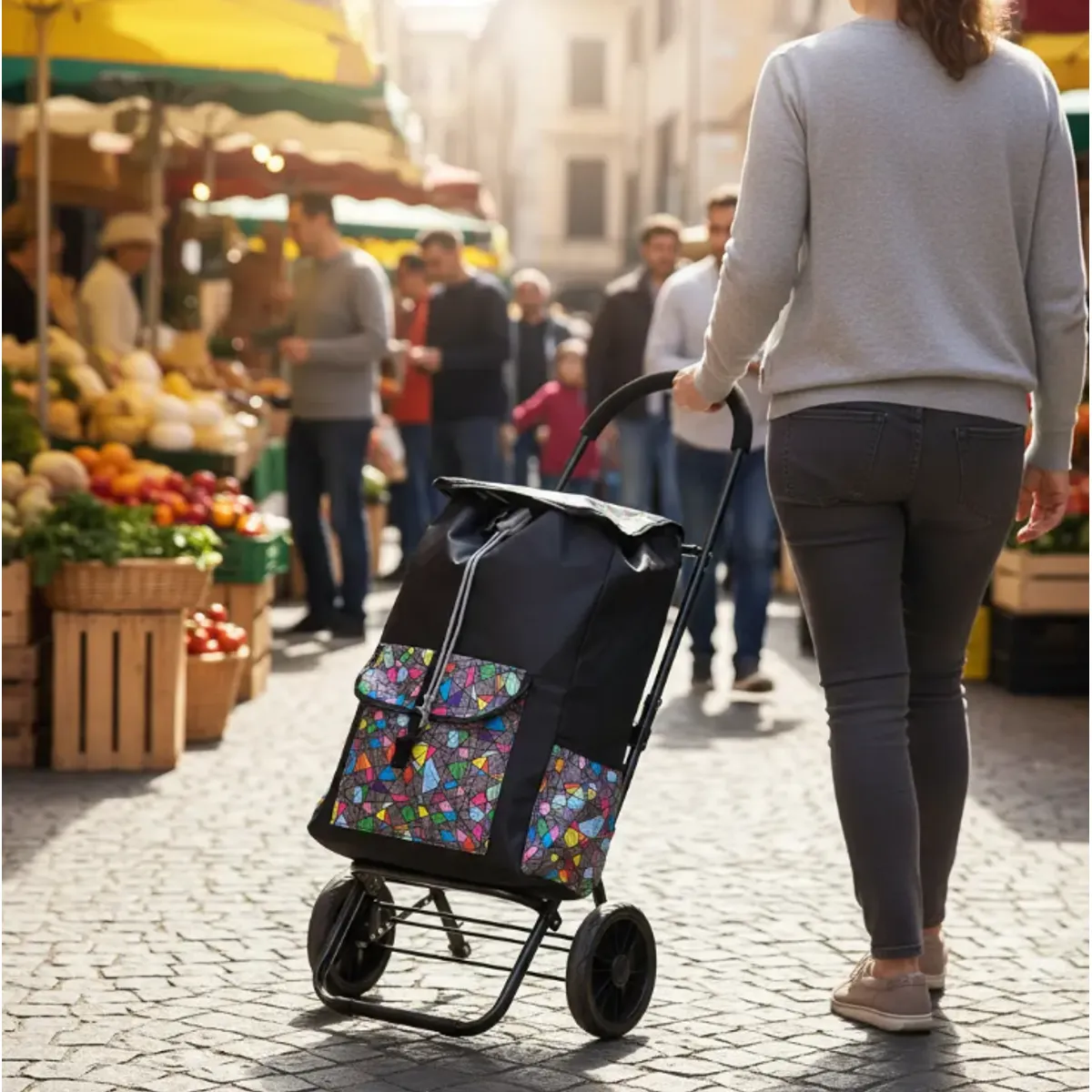 GENERICO - Carrito De Compras Plegable Sidney Feria, Supermercado