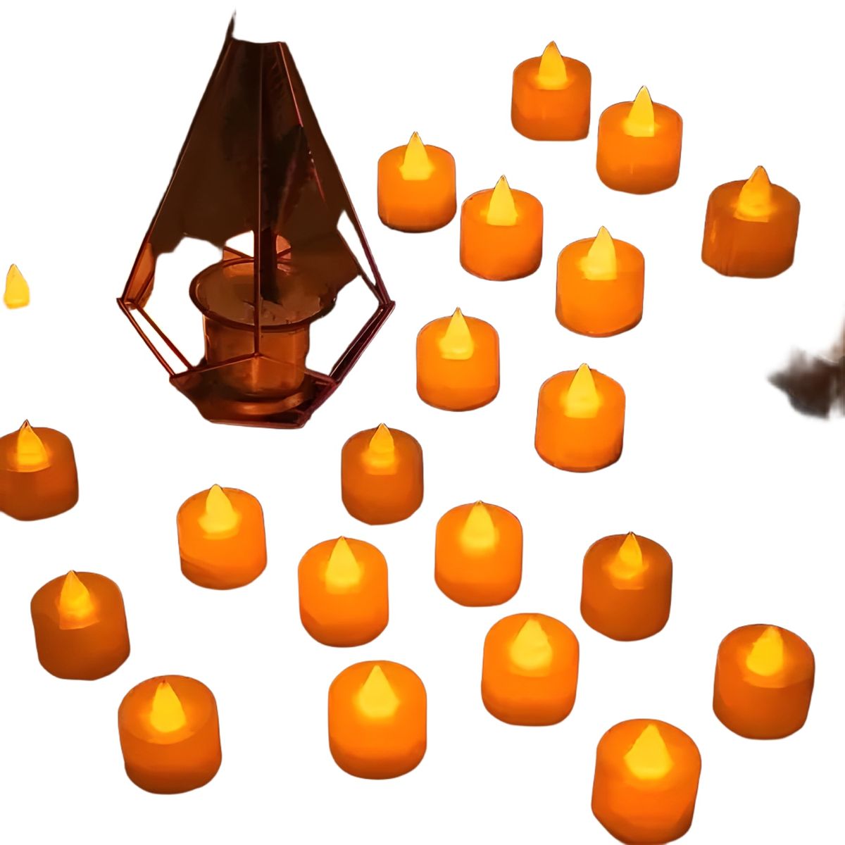 GENERICO - Pack 24 velas LED efecto llama 2