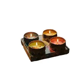 GENERICO - Vela aromática lata pack 4 unidades