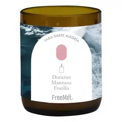 GENERICO - Vela aromática soya durazno frutilla ámbar