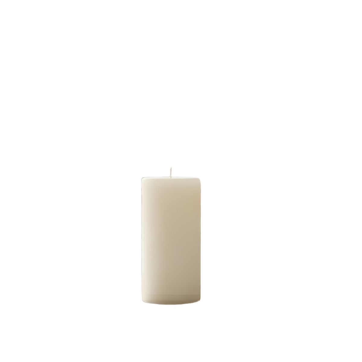 GENERICO - Pack 2 velones blancos decorativos 10x5 cm