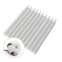 GENERICO - Pack 10 velas aromáticas blancas