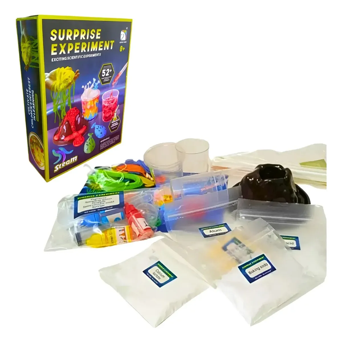 GENERICO - Juego De Química 52 En 1 Para Niños Experimentos Para Niños