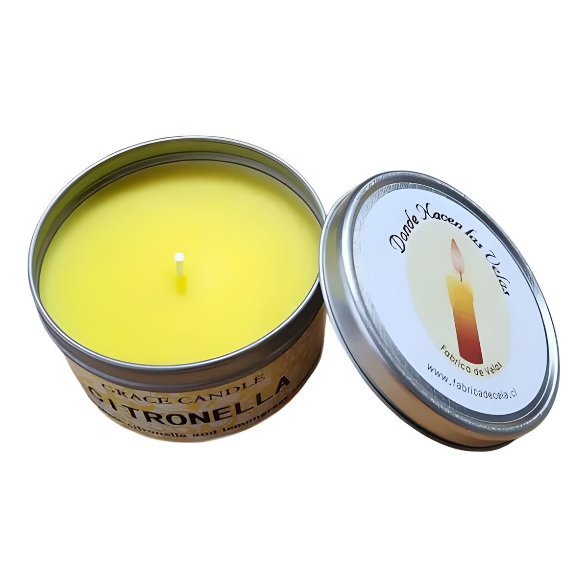 GENERICO - Vela aromática citronela amarillo