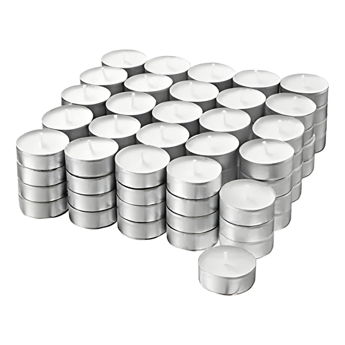 GENERICO - Pack 50 velas tea light blancas
