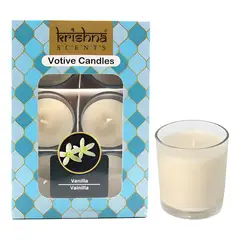 GENERICO - Pack 6 velas aromáticas vainilla
