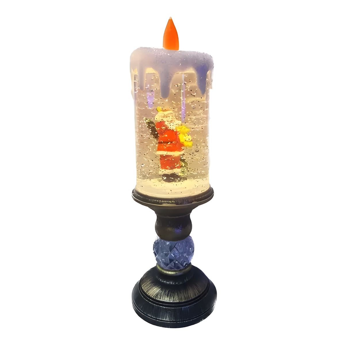 GENERICO - Vela LED Santa Claus decorativa dorado