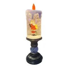 GENERICO - Vela LED Santa Claus decorativa dorado