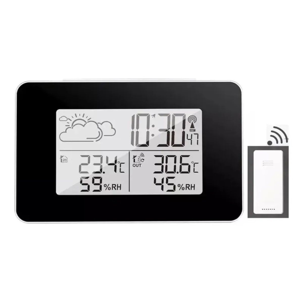 GENERICO - Reloj de mesa despertador digital Genérica Estação Meteorológica color negro BELUG