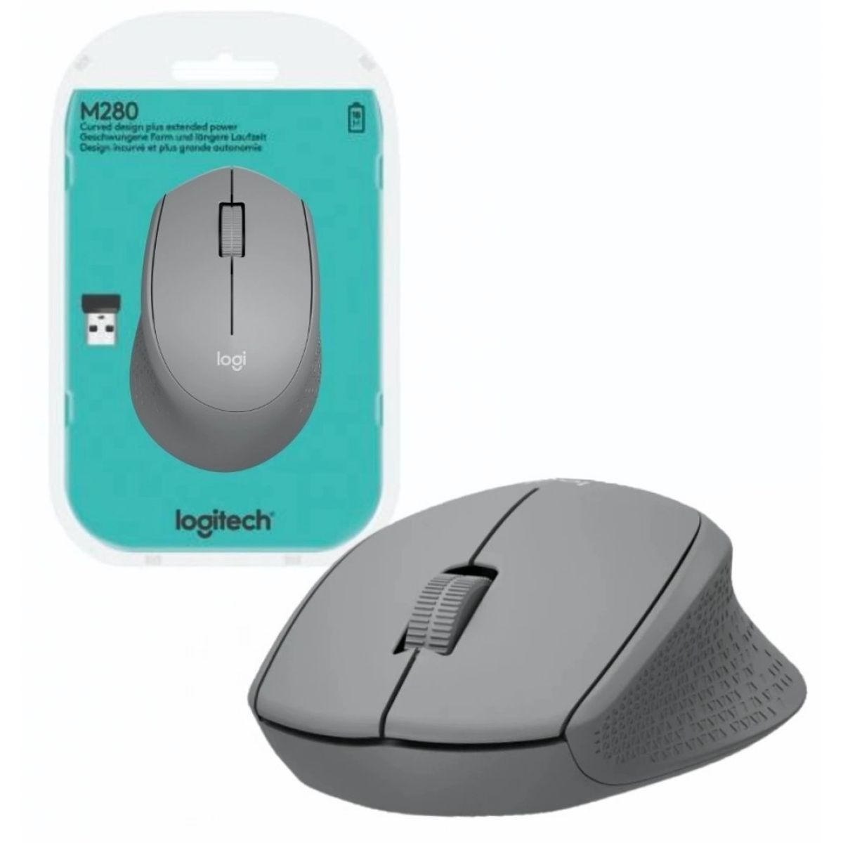 LOGITECH - Mouse Inalámbrico Logitech M280 gris